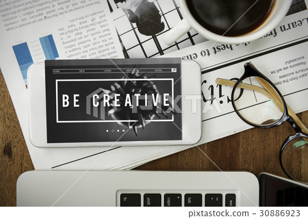 Creativity Inspire Minimalistics Idea Graphic Word 30886923