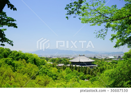 Spring · Todai-ji distant view 8 Spring · Todai-ji distant view 8 30887530