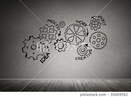 Gear mechanism as teamwork concept Gear mechanism as teamwork concept 30889562
