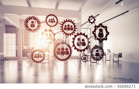 Networking and wireless connection as concept for effective modern business Networking and wireless connection as concept for effective modern business 30890271