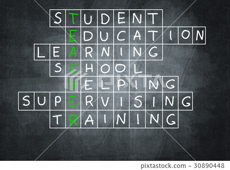 Chalk drawn crossword 30890448