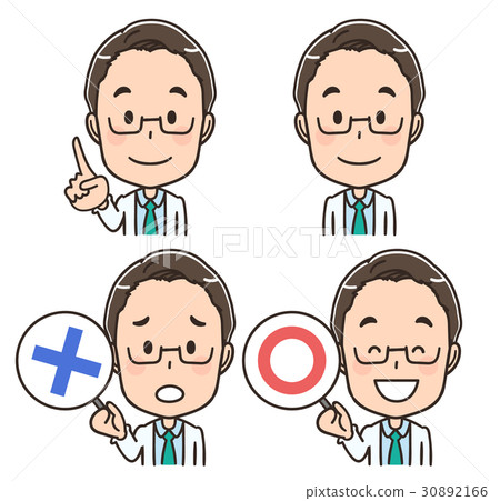 男性醫生的象套例證 30892166