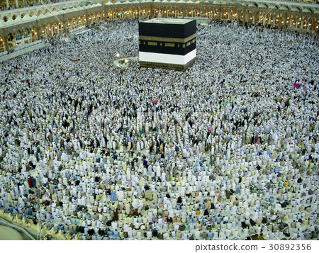 Muslim around the world comes to Mecca for hajj. Muslim around the world comes to Mecca for hajj. 30892356