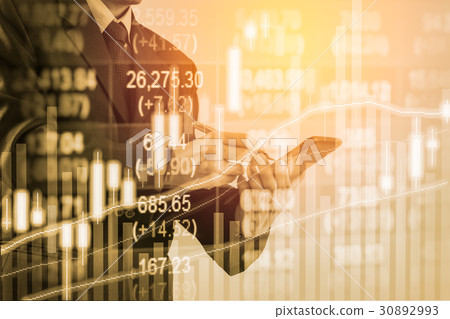 Stock market indicator financial data view from 30892993