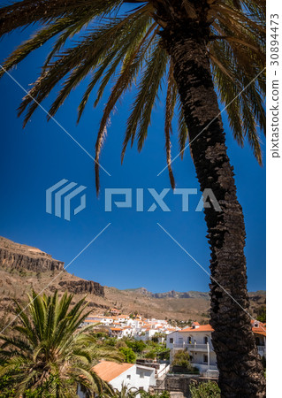 Picturesque Fataga town in Gran Canaria Picturesque Fataga town in Gran Canaria 30894473
