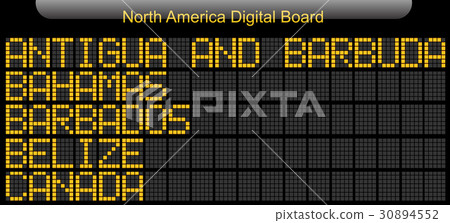 North America Country Digital Board Information North America Country Digital Board Information 30894552