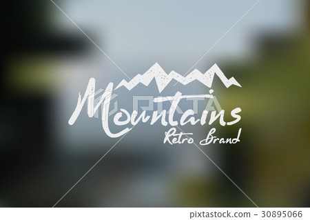 Hand drawn wilderness old style typography poster 30895066