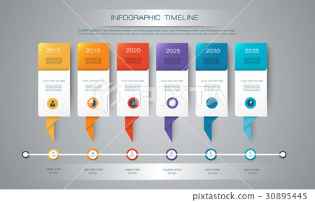 Vector infographics timeline design template - Stock Illustration ...