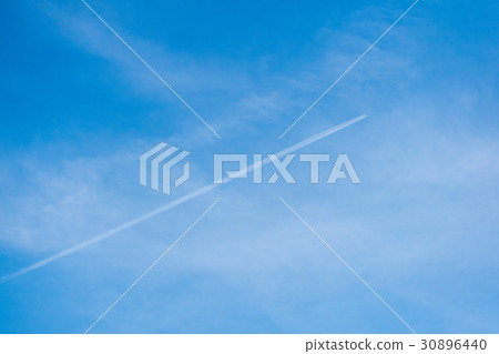Aozora飛機飛機雲彩雲彩飛機雲彩令人振奮 30896440