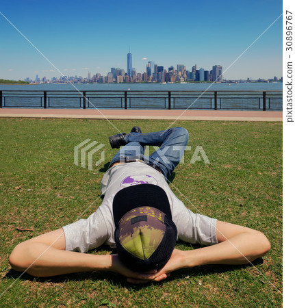 A Man Looking at New York City A Man Looking at New York City 30896767