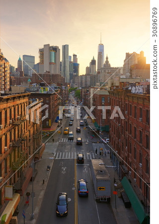 Chinatown at sunset, New York, USA Chinatown at sunset, New York, USA 30896769