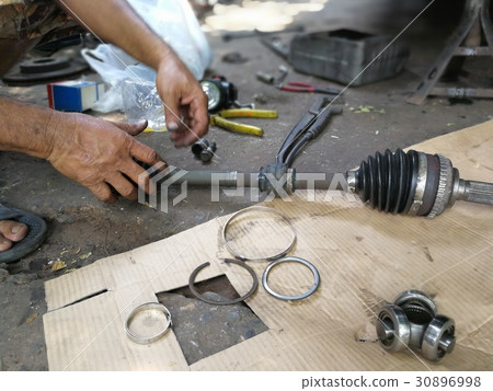 The old car maintenance process 30896998