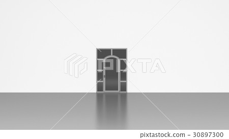 3D Door isolated on white background 3D Door isolated on white background 30897300
