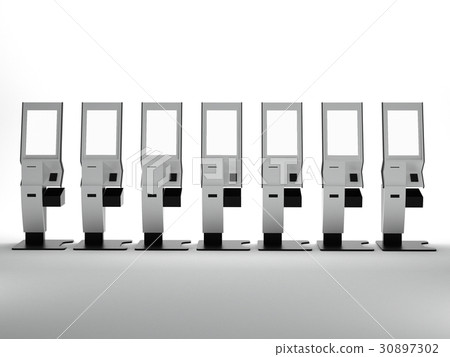3D Rendering of Touch Screen Vending Machine 3D Rendering of Touch Screen Vending Machine 30897302