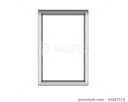 picture frame isolated on white, 3d renderi picture frame isolated on white, 3d renderi 30897518