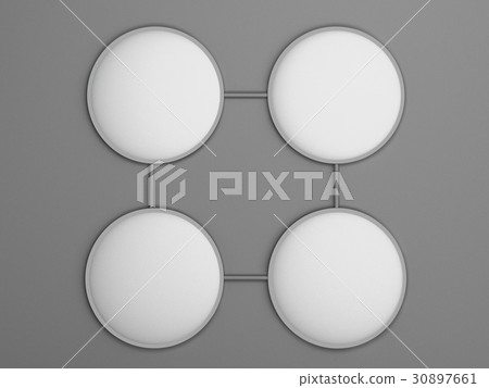 3D Rendering Abstract connection, communication 3D Rendering Abstract connection, communication 30897661