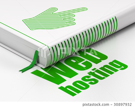 Web development concept: book Mouse Cursor, Web Web development concept: book Mouse Cursor, Web 30897932