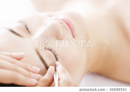 Esthetic eyelash extensions maude equautique female beauty beauty salon skin care young lady Esthetic eyelash extensions maude equautique female beauty beauty salon skin care young lady 30899501
