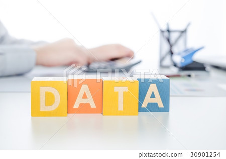 DATA word with colorful blocks DATA word with colorful blocks 30901254