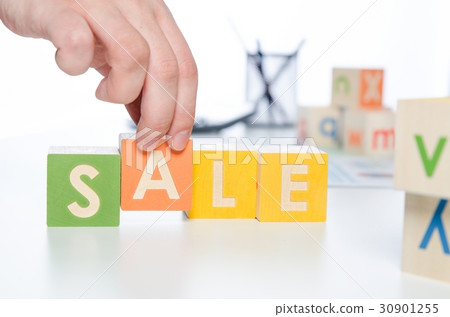 SALE word with colorful blocks SALE word with colorful blocks 30901255