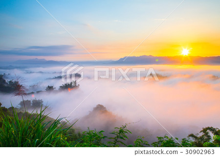 台灣台南左鎮二寮日出Asia Taiwan Tainan Mountains 台灣台南左鎮二寮日出Asia Taiwan Tainan Mountains 30902963