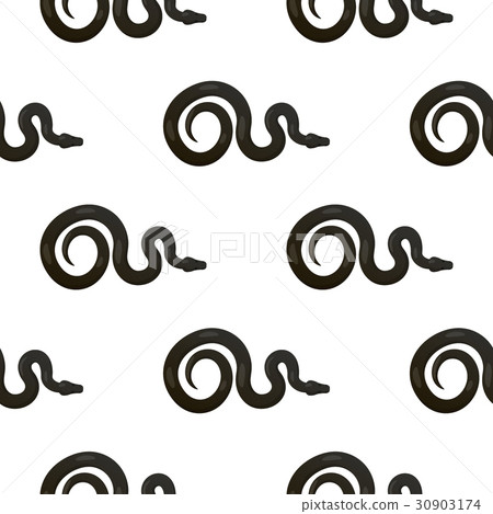 Slither Black Snake Seamless Pattern Vector 30903174