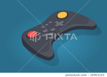 Wireless Joystick or Video Game Controller Icon - Stock Illustration ...