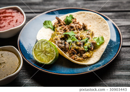 Mexican tacos with beef Mexican tacos with beef 30903443