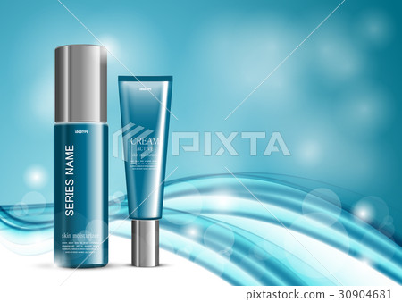 Skin moisturizer cosmetic ads template 30904681