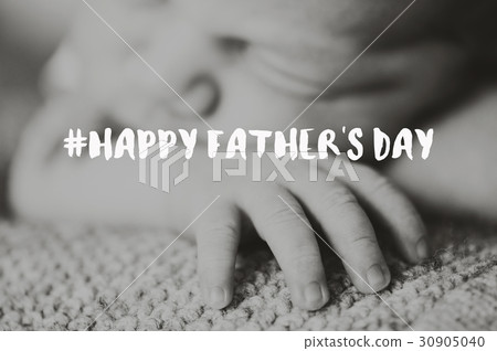 Newborn baby sleeping, close up. Fathers day. Newborn baby sleeping, close up. Fathers day. 30905040