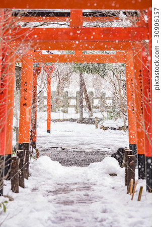 A snowfall torii A snowfall torii 30906157