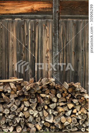 Old private house and firewood 30906299