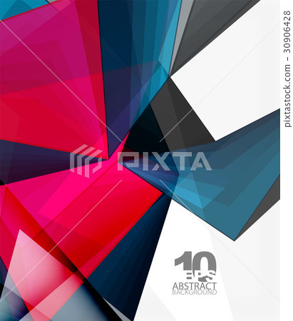 Low poly geometric 3d shape background 30906428