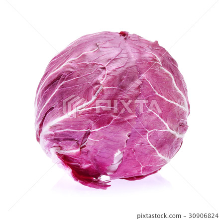 Radicchio, red salad isolated on white background Radicchio, red salad isolated on white background 30906824