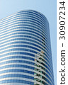 Close up on down town business building 30907234