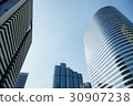 Close up on down town business building 30907238
