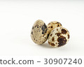 Quail egg isolated on white back ground 30907240