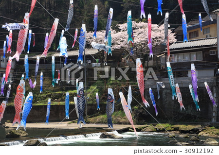 Carp streamers of Shikade Onsen 30912192