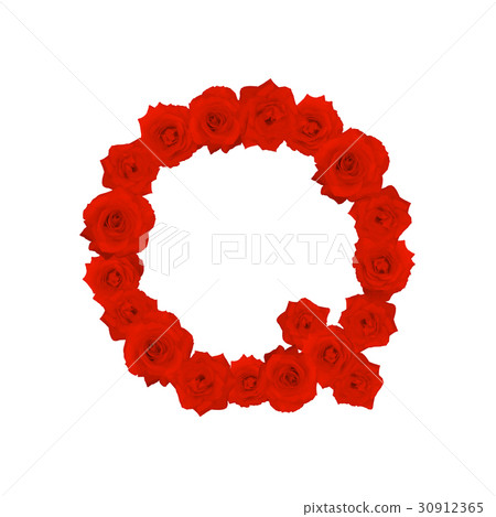 The letter Q, in the Alphabet bloom red roses The letter Q, in the Alphabet bloom red roses 30912365