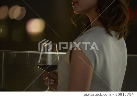 A woman on the terrace 30913794