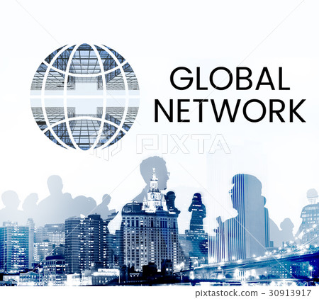 People connected to global communication online community 30913917