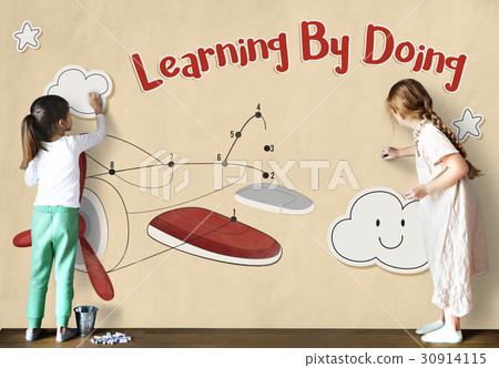 Children fun connect the dots airplane graphic Children fun connect the dots airplane graphic 30914115