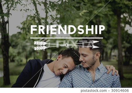 Gay Couple Love Smitten Affection Words 30914606