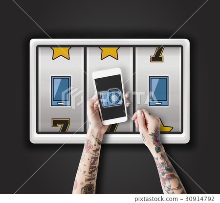 Slot Machine Casino Multimedia Icons Slot Machine Casino Multimedia Icons 30914792