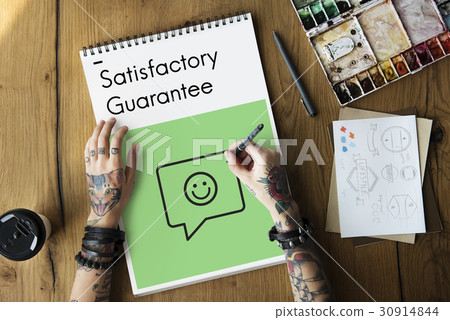 Rating Customer Service Satisfaction Happy Icon Sign Rating Customer Service Satisfaction Happy Icon Sign 30914844