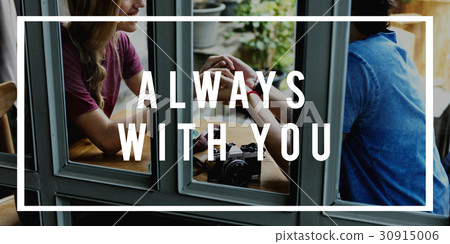 Couple Dating Love Together Words 30915006