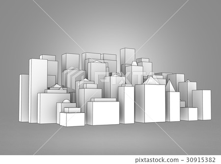 Urban construction - Stock Illustration [30915382] - PIXTA