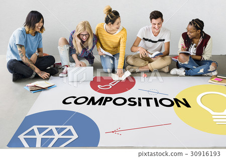 Creativity artistic ideas icon graphic 30916193