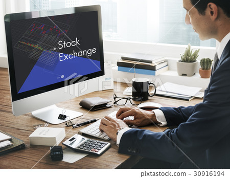 Stock Exchange Market Forex Trade Global Business Graph 30916194