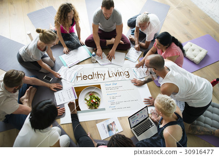 Wellness Diet Plan Healthy Living Icon 30916477